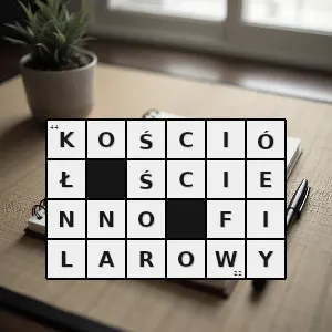 Hasło krzyżówkowe charakterystyczny dla baroku typ jednonawowego kościoła z filarami dostawionymi we wnętrzu ścian zewnętrznych - kościół ścienno-filarowy – rozwiązanie, synonimy, podpowiedzi i definicje krzyżówkowe